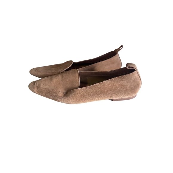 Asos tan pointed toe leather flats size 6 - Picture 2 of 6